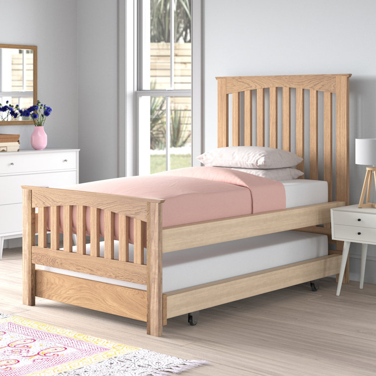 Gracie Oaks Redhill Small Single (2'6) Solid Wood Guest Bed with